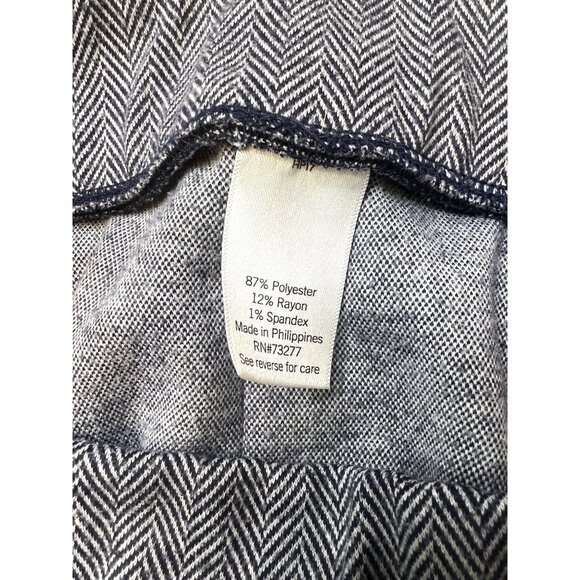 Croft & Barrow Womens Plus Herringbone Pants 2X Polyester Blend Elastic Waist - Picture 5 of 5